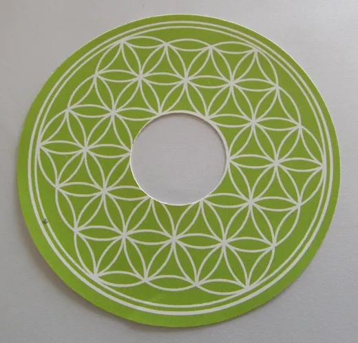 Blume des Lebens Türspion selbstklebend grün