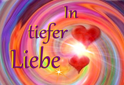 Energetiserter Aufkleber, Sujet "In tiefer Liebe" 