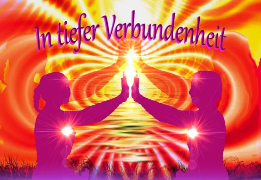 Energetiserter Aufkleber, Sujet "In tiefer Verbundenheit" 