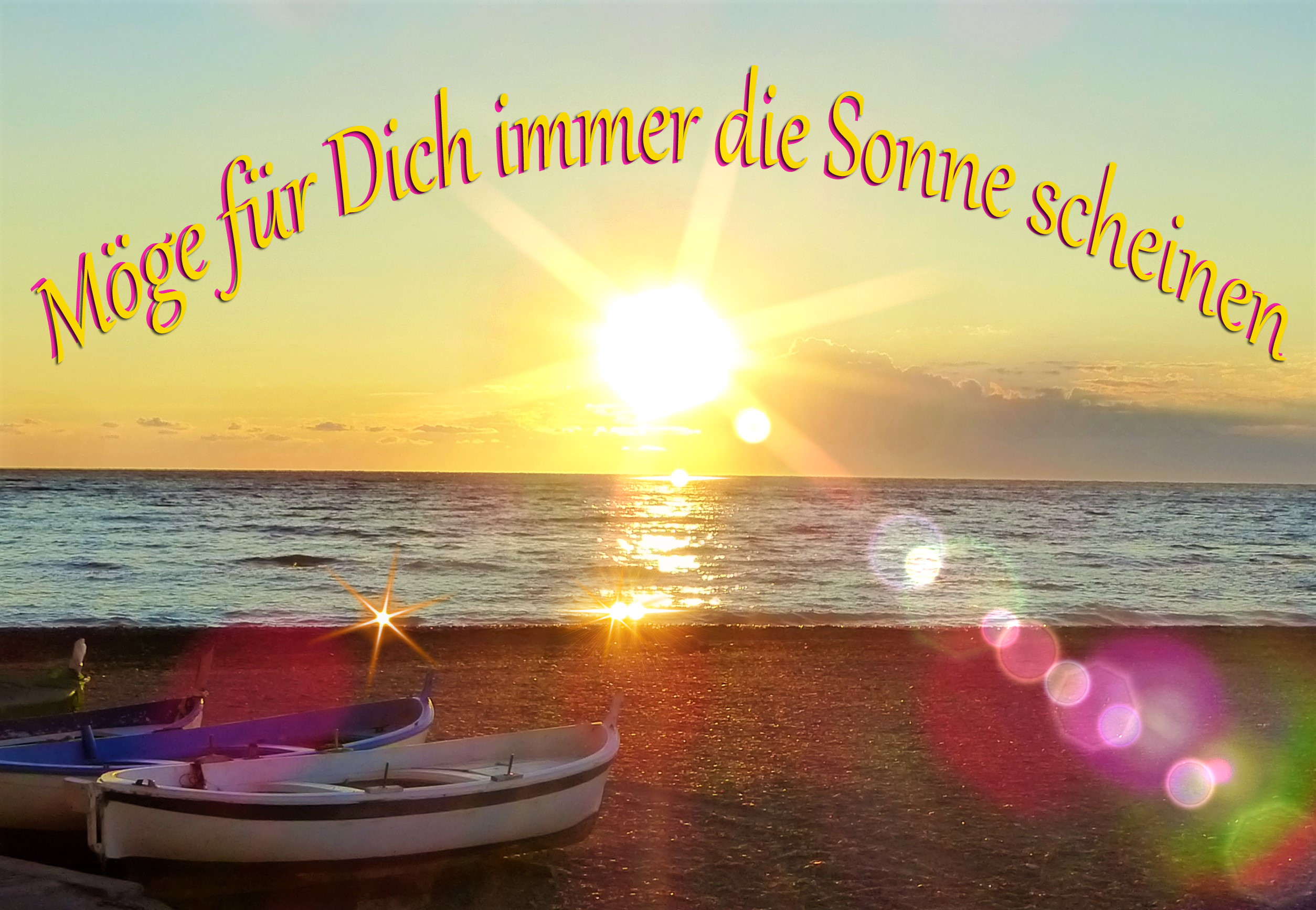 Energetiserter Aufkleber Sujet M ge F r Dich Immer Die Sonne Scheinen 
