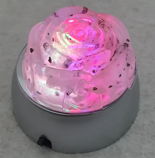 Halb-Orgonit Rose mit Lichtwechsler