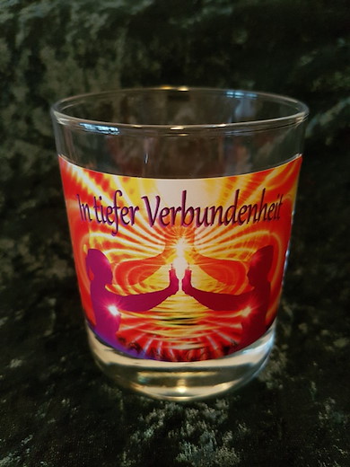 Energetisierte Kerzenhalter im Glas, Sujet "In tiefer Verbundenheit"